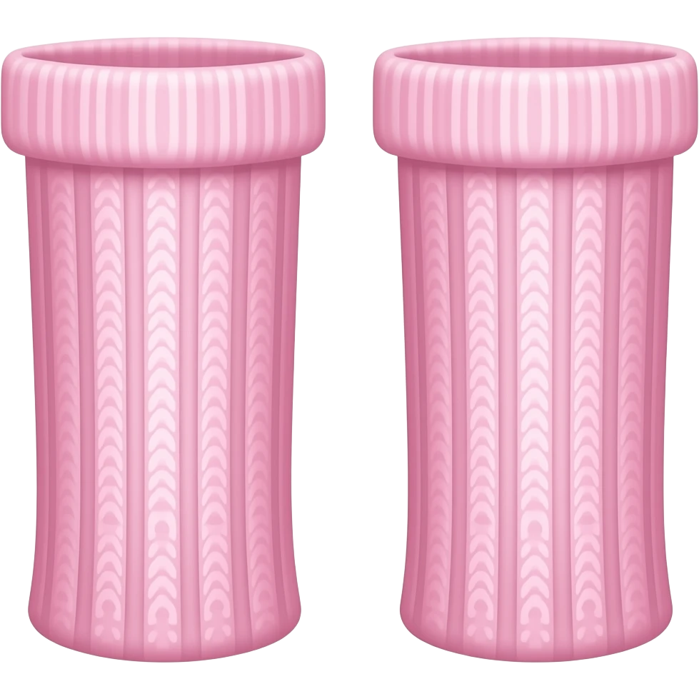 Soft pink ballet leg warmers emoji