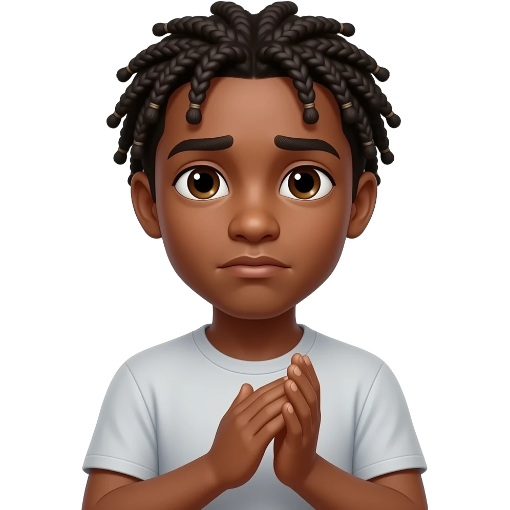 Shock nonchalant face tiney make t little sad do not show it clearly and claping hands like the calapping says wow so u dont love me and act like u dont care and make the guy a black guy with two strand twist and ate the age off 18 emoji