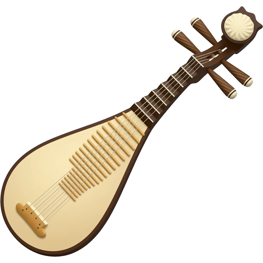 Chinese lute emoji