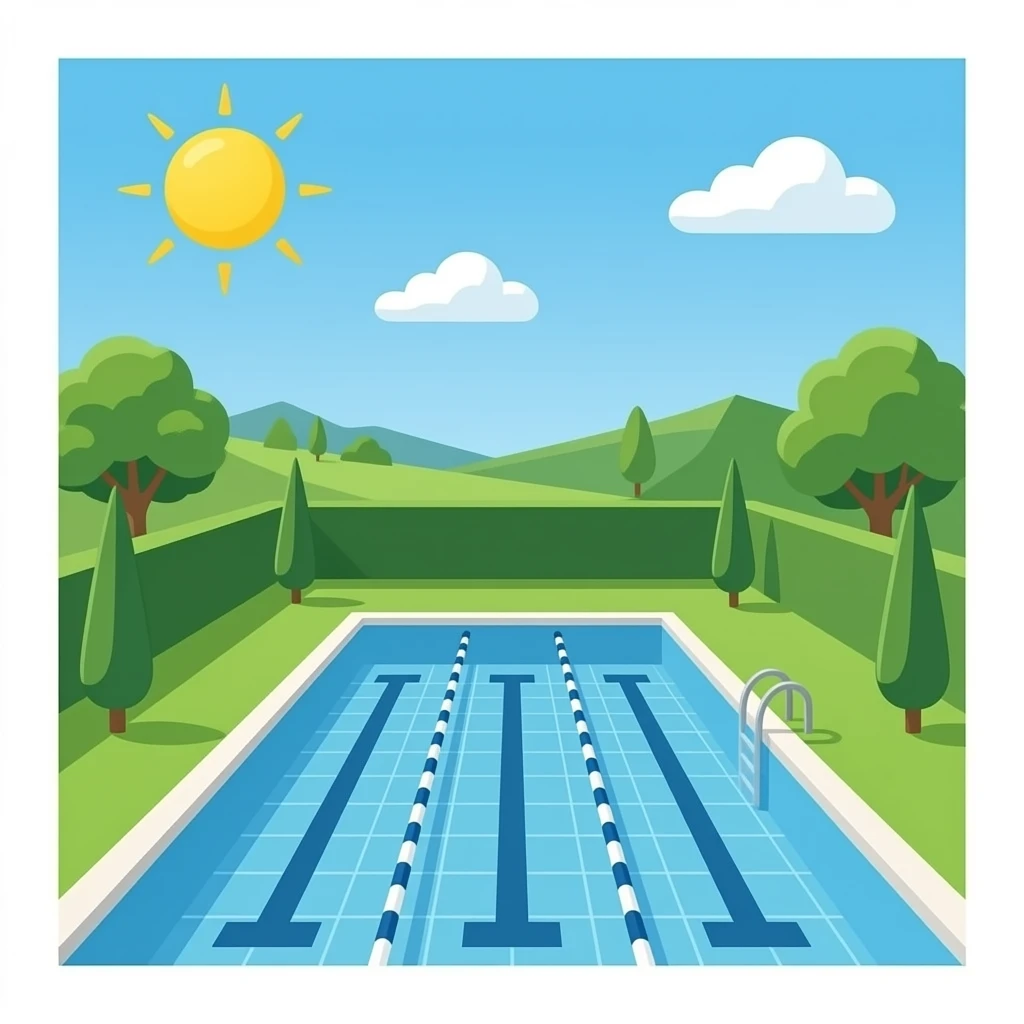 swimming pool lines emoji
