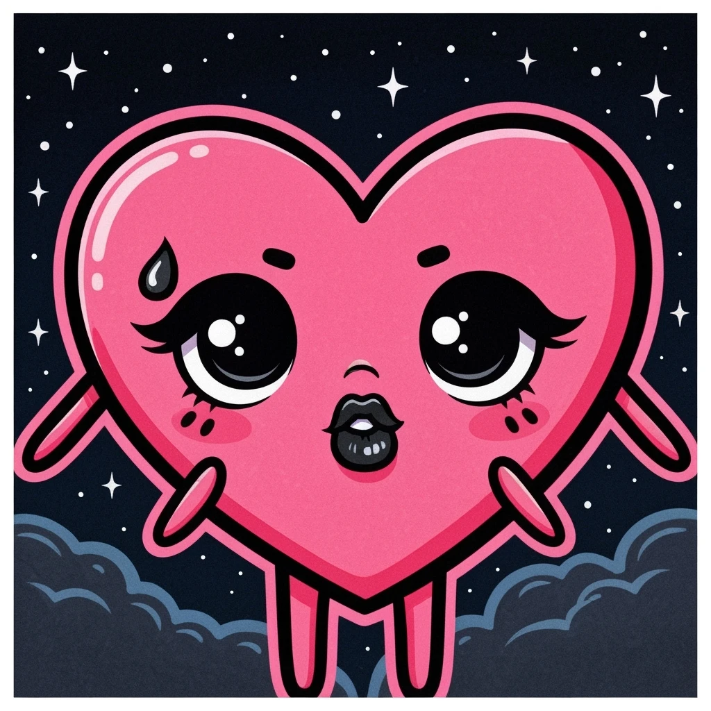 cute emo heart emoji