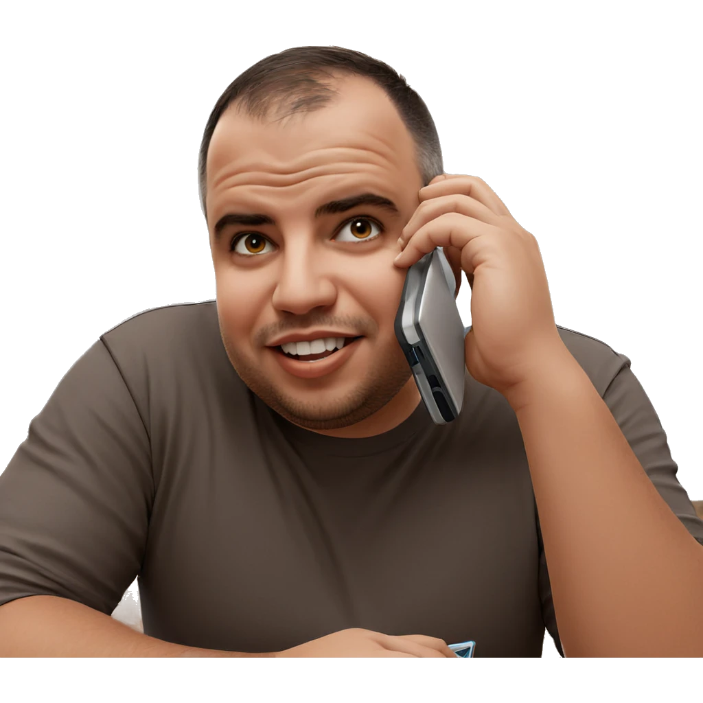 smiling boy with phone indoors emoji