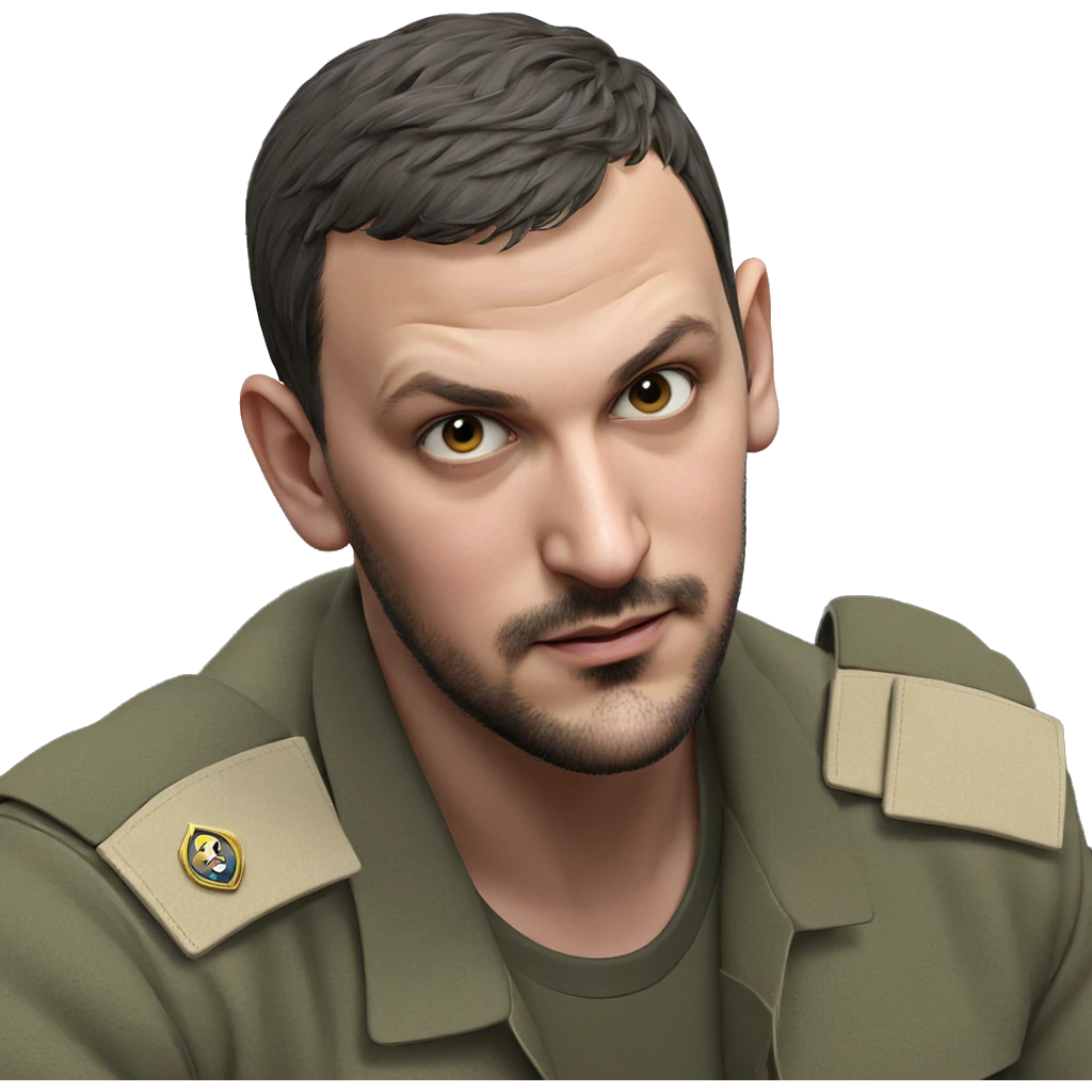 military portrait of a boy emoji