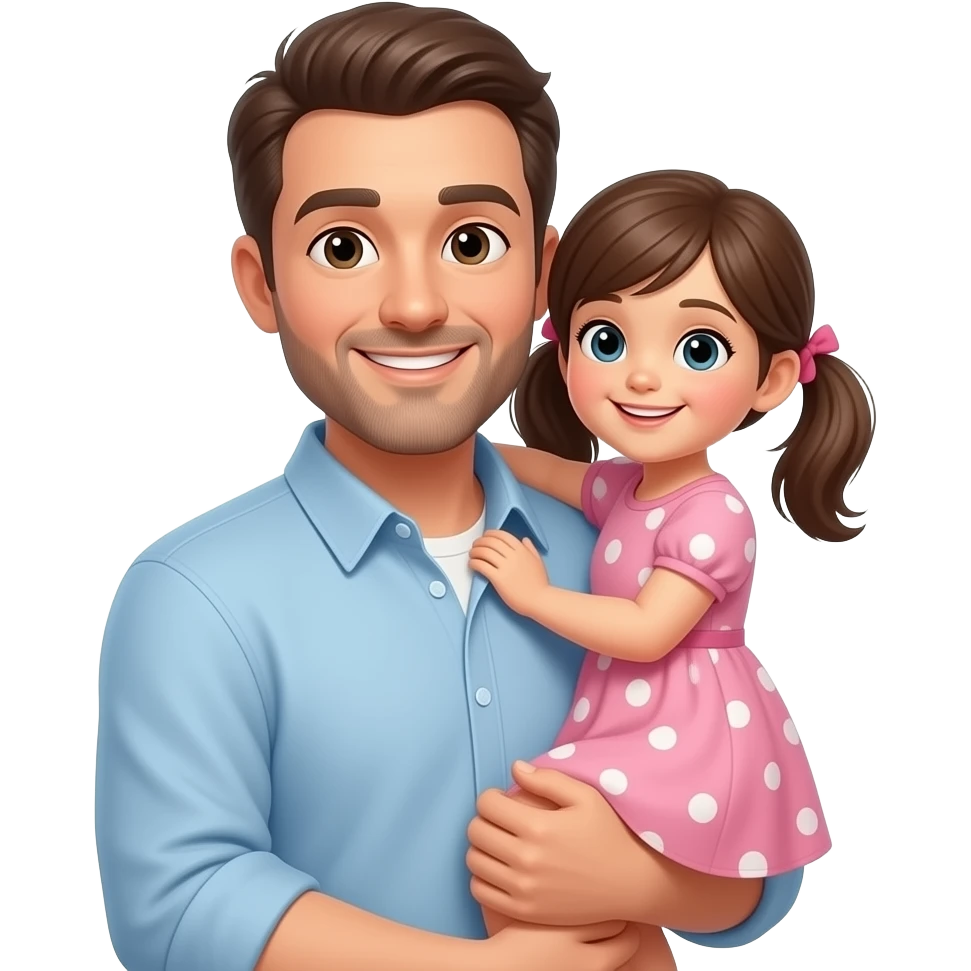 Father carrying daughter emoji