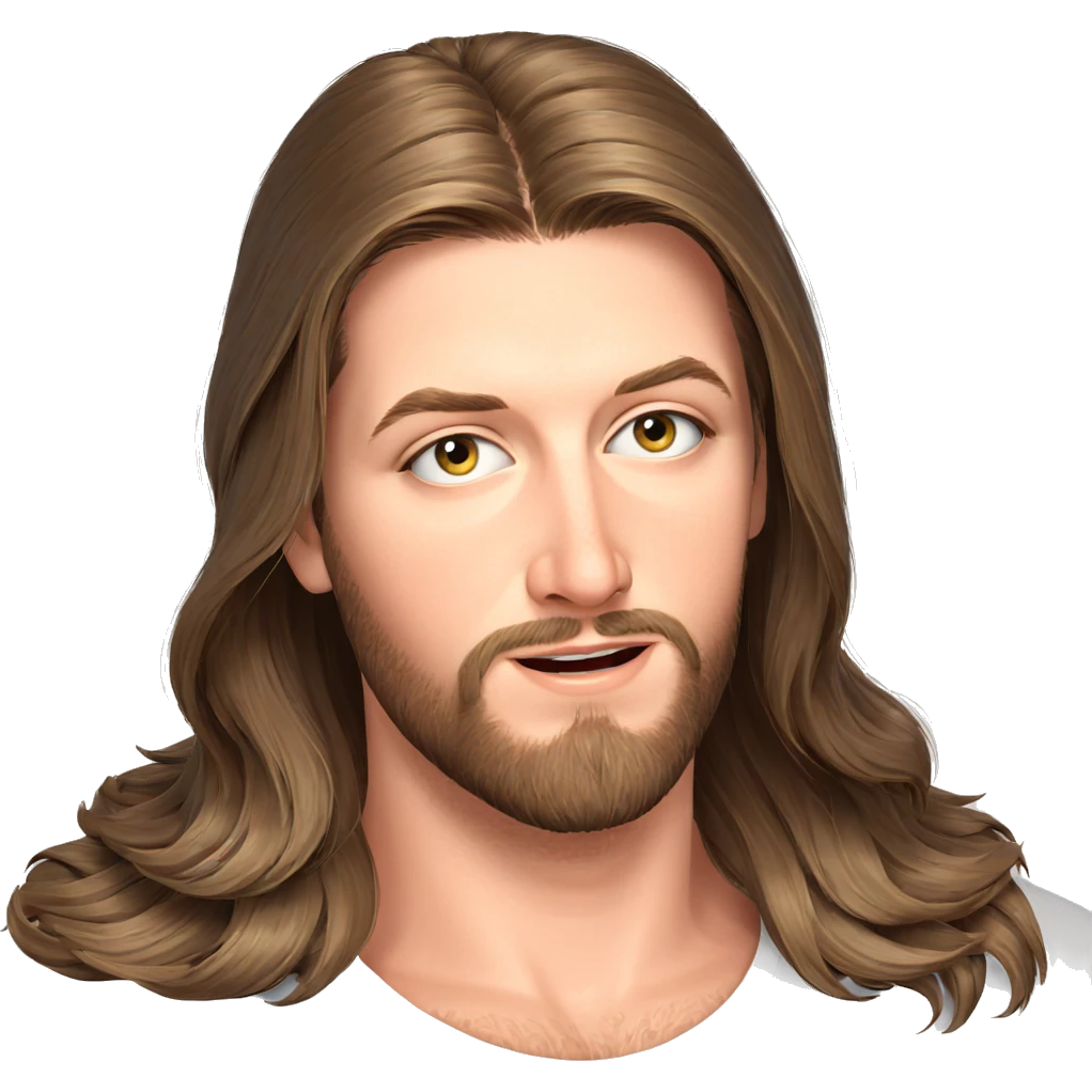 handsome male portrait with beard emoji