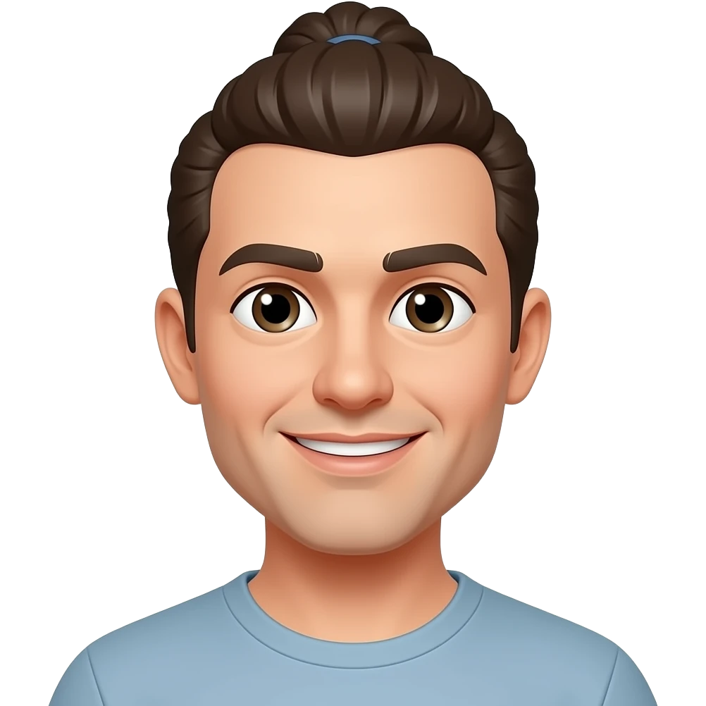 Man with ponytail emoji