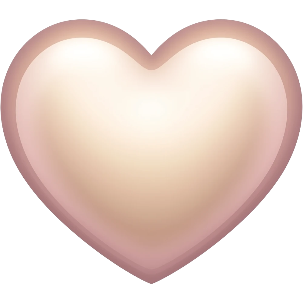 sparkly heart emoji, soft pink glow, warm beige tones, aesthetic minimal emoji