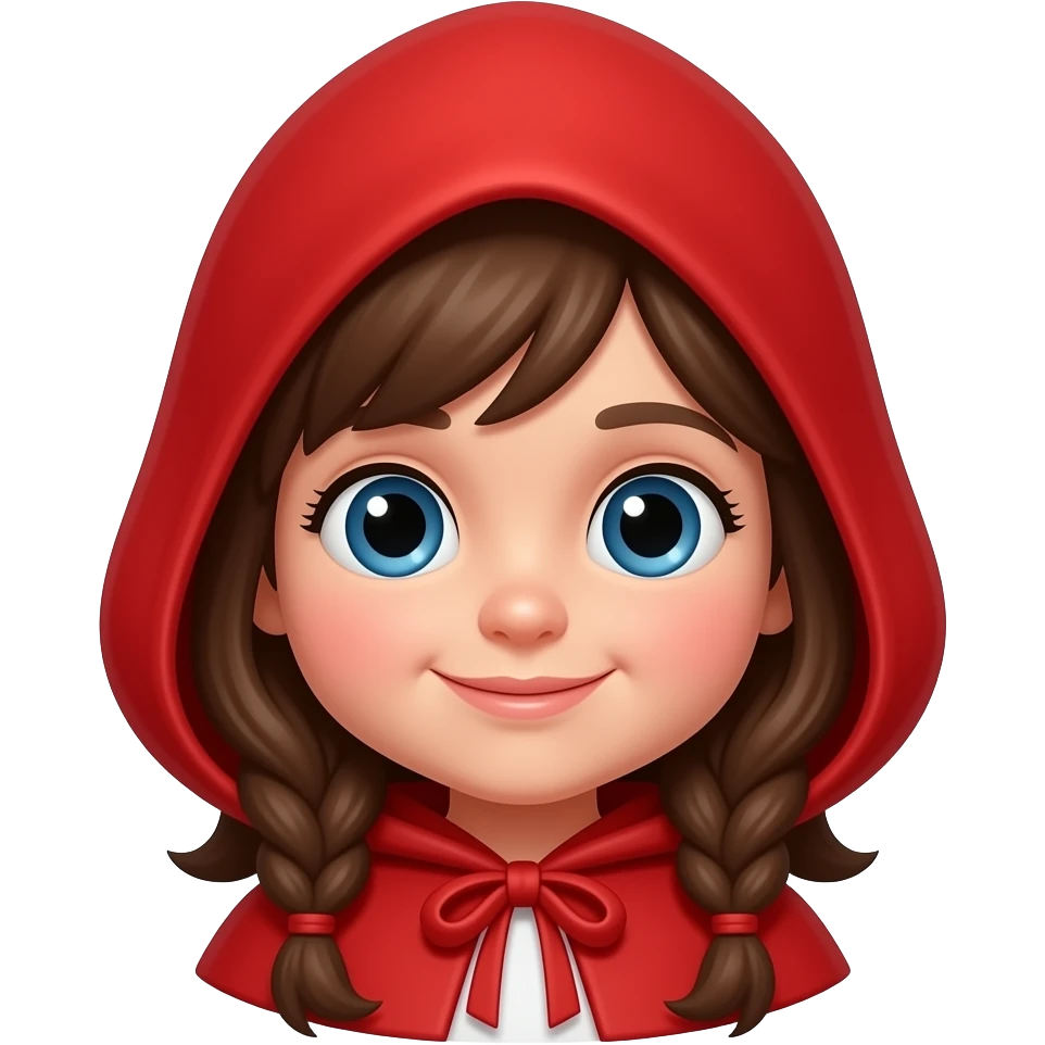 caperucita roja diciendo adios emoji