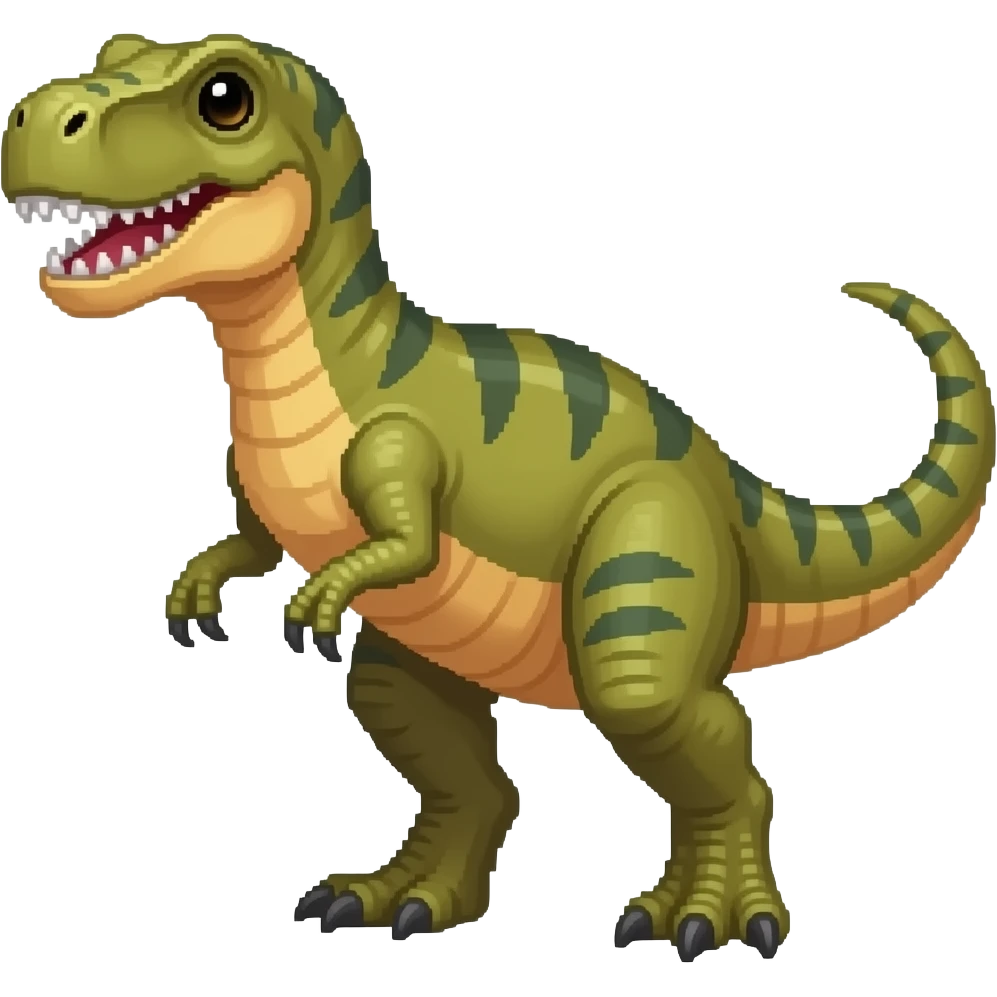 8 bit trex emoji
