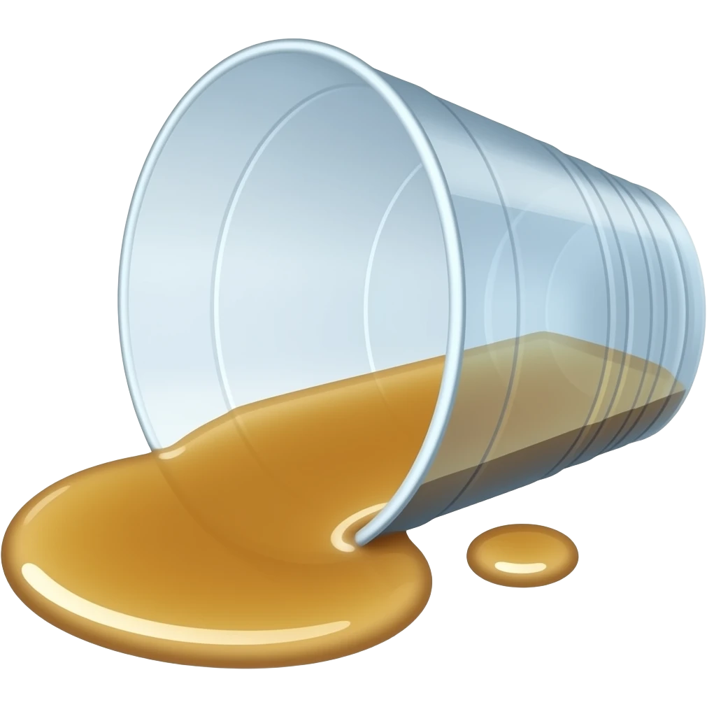 Lean cup leaking emoji