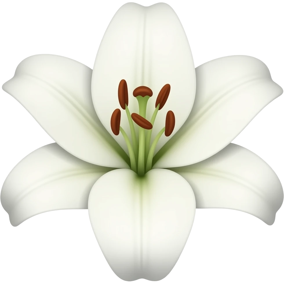 White lily emoji