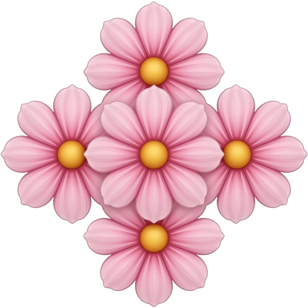 Flowery pink cross emoji