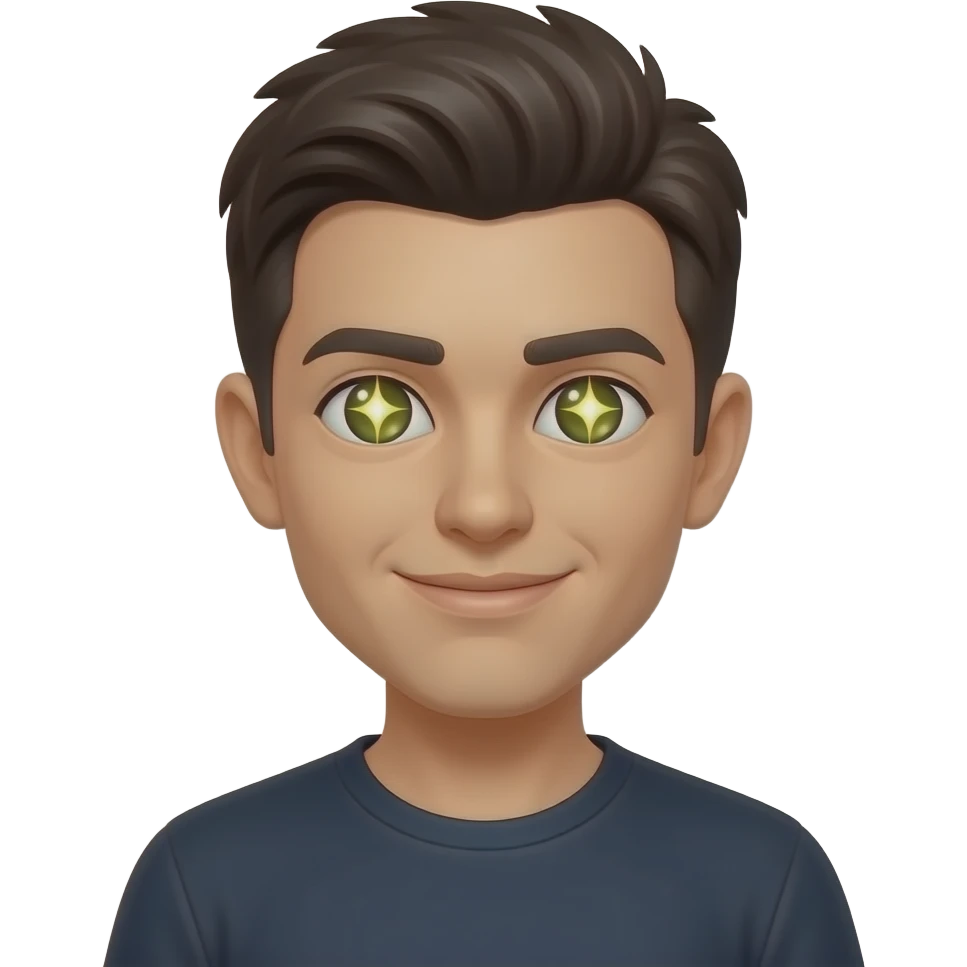 zrób aby mu sie swieciły oczy żęby miał az błysk emoji