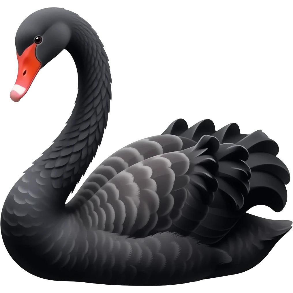 Black swan emoji