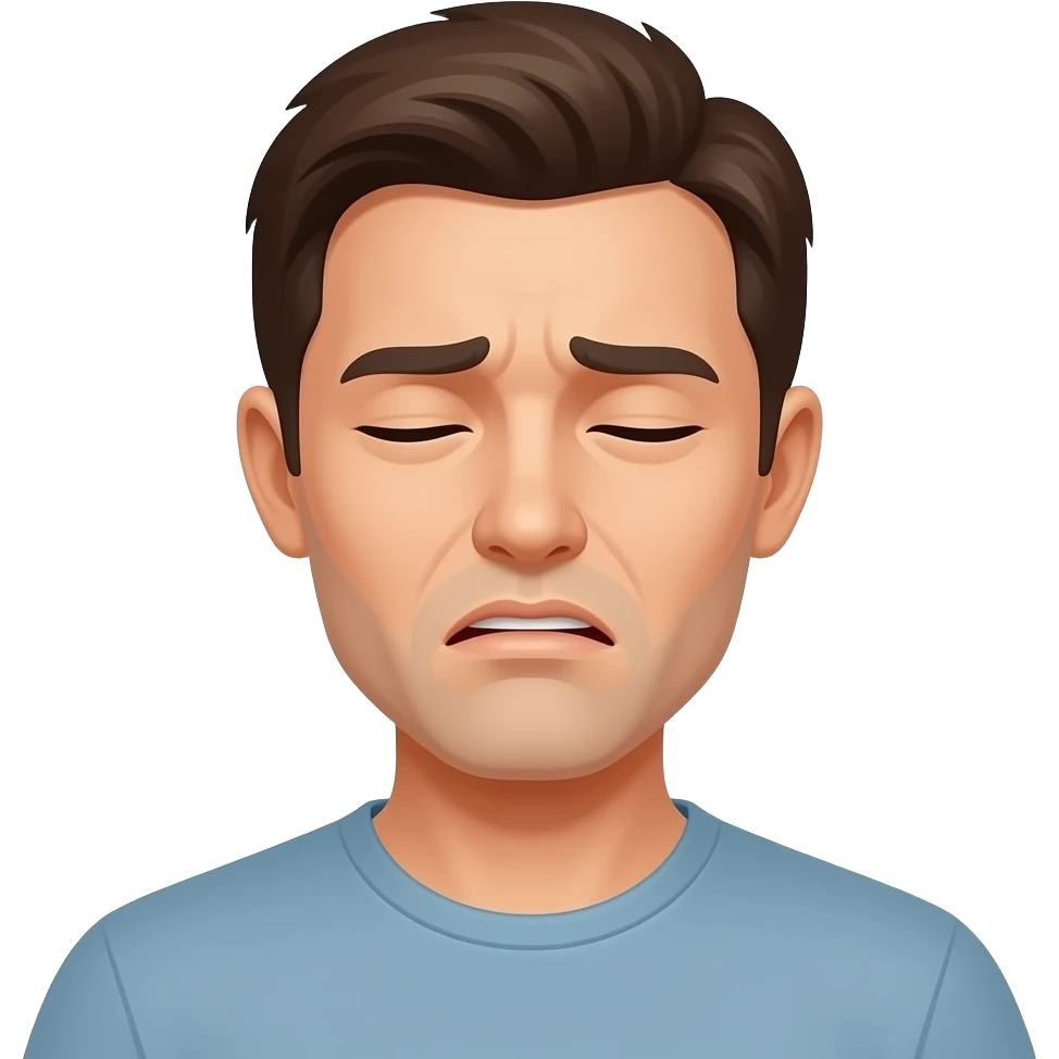 Gere um emoji de uma pessoa com dispneia emoji