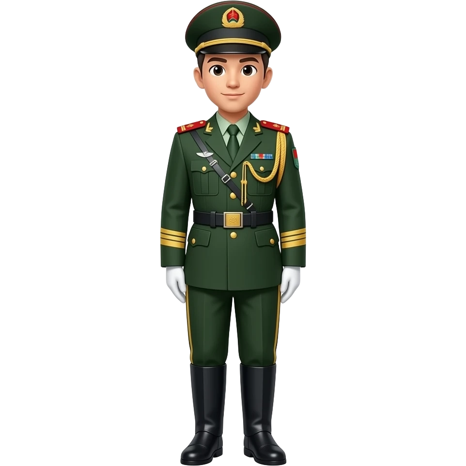 中国军队礼服 全身 emoji