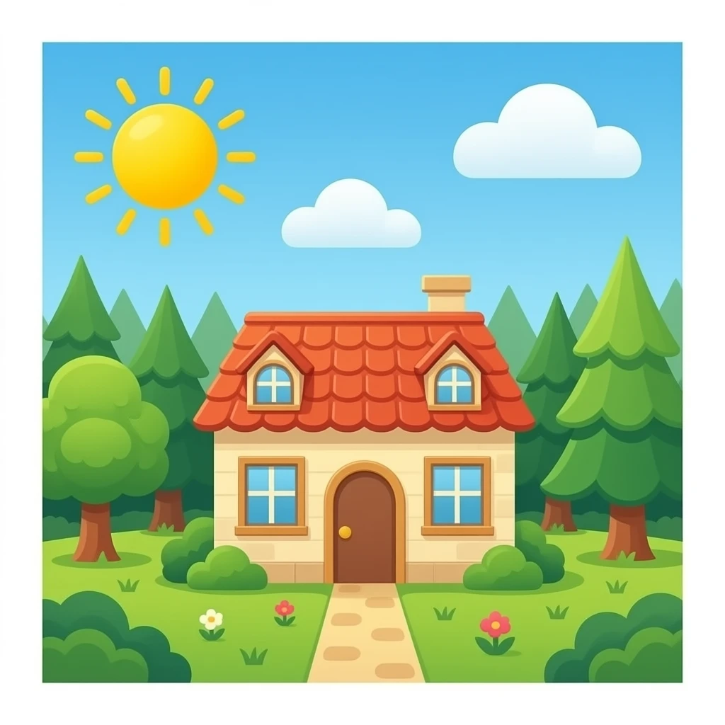 casa cucherias sola sin bosque emoji