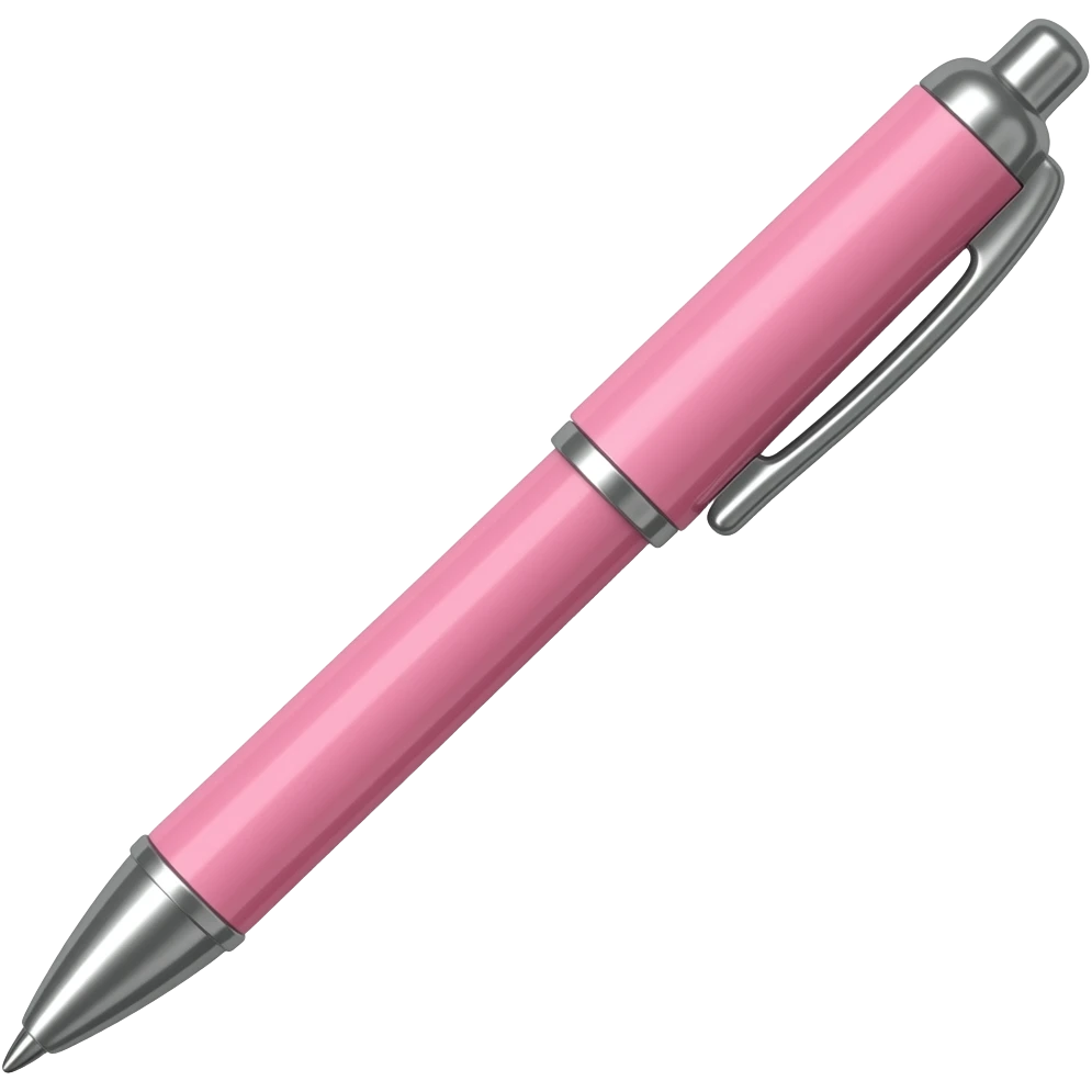 girly pink pen emoji