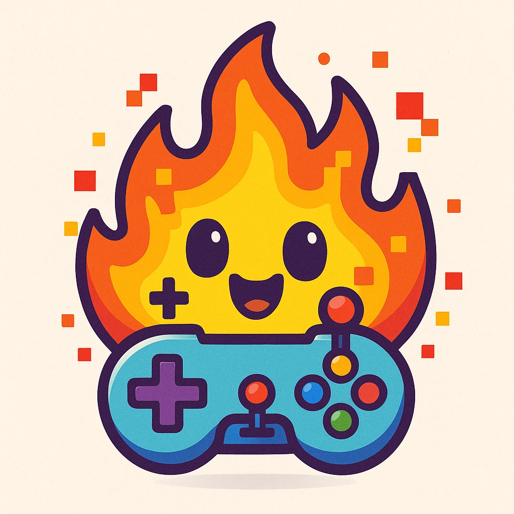 gaming themed fire emoji emoji