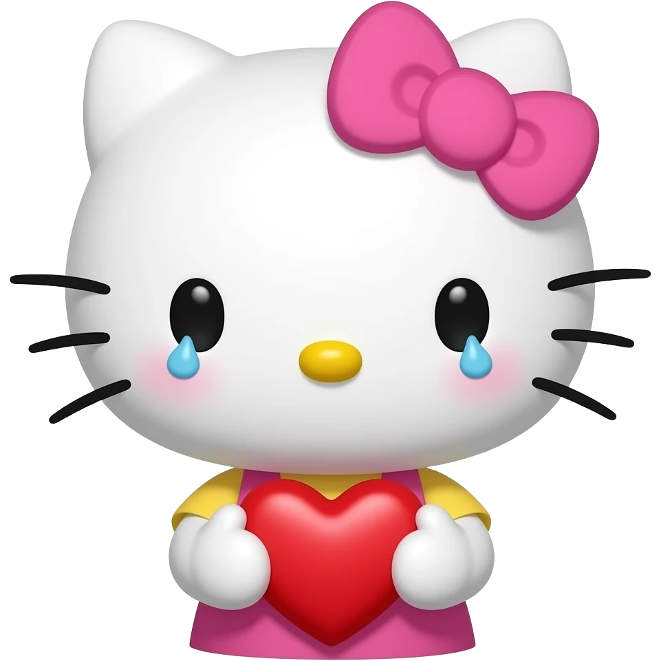 Hello Kitty cring emoji