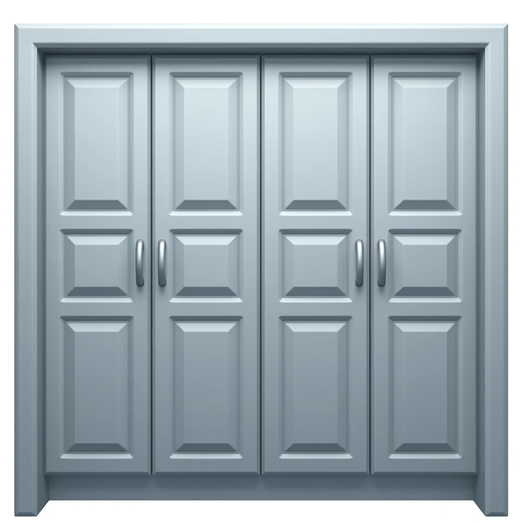 armario con las puertas cerradas emoji