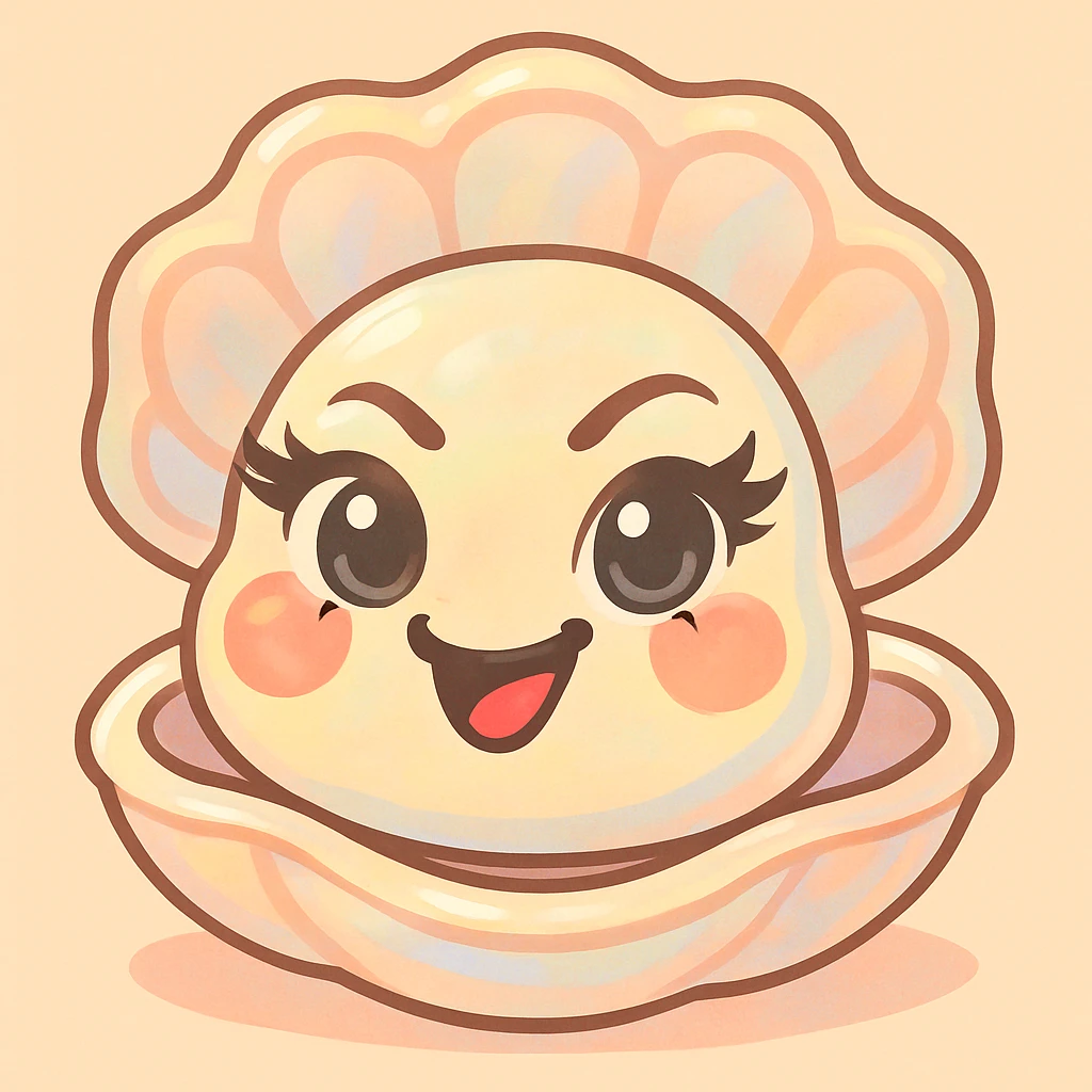 Keep the image identical but enhance the reflections and nuances with pastel, nacreous, cream, peach, and greige tones, without changing anything else. emoji