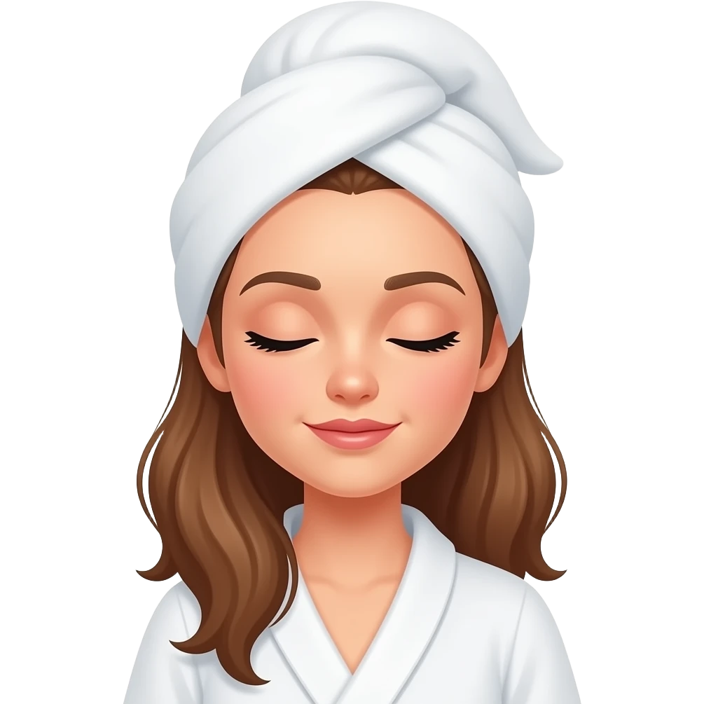 Sleepy spa girl emoji