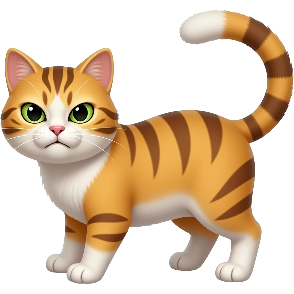 Gato enojado dando la vuelta emoji