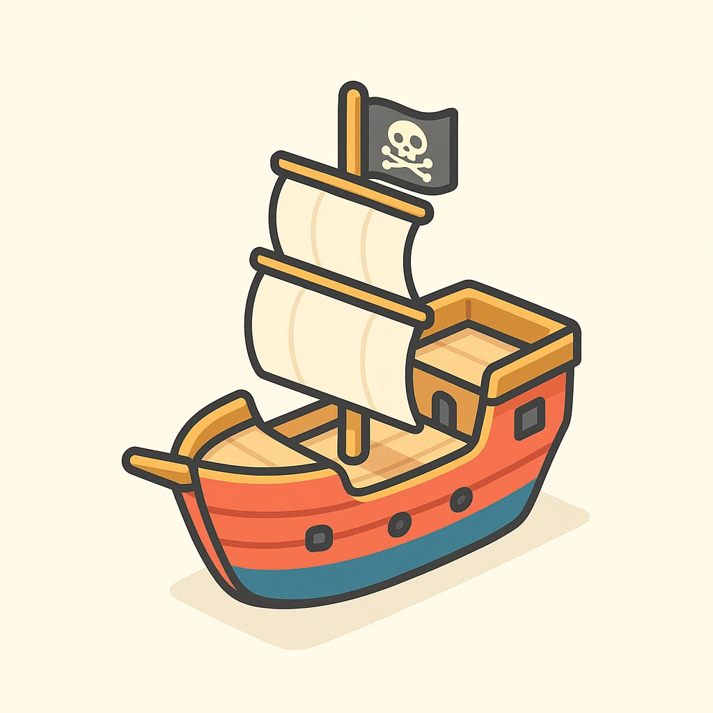 pirate ship emoji