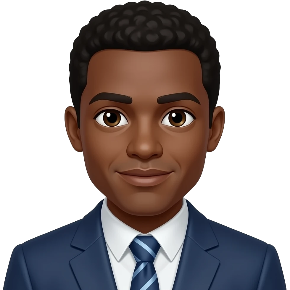 A black woman sitting on a black guys face emoji