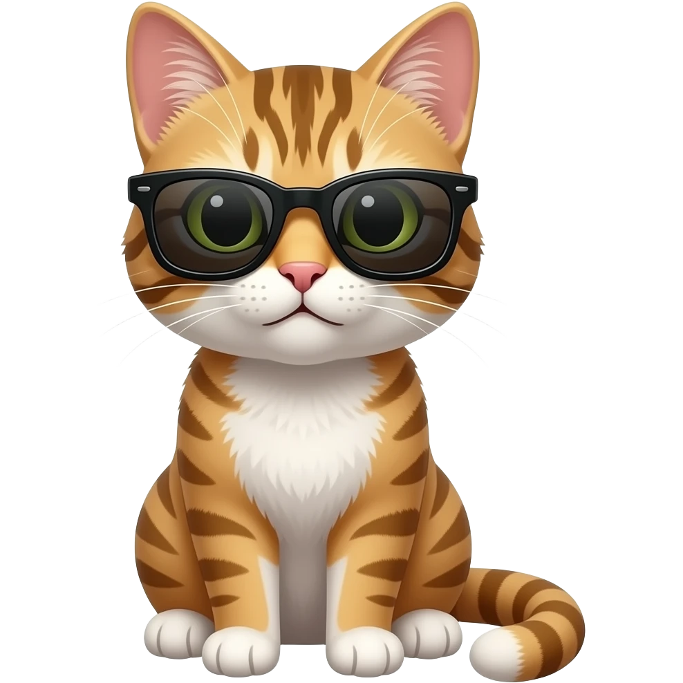 Cat wearing sunglasses emoji
