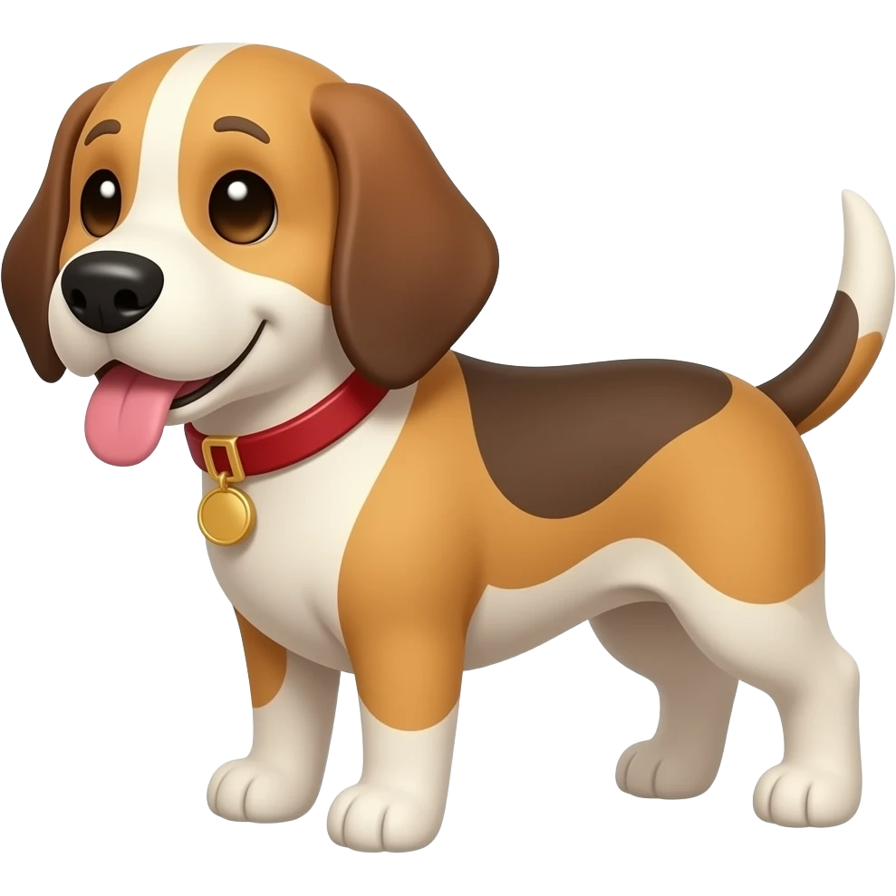 Un cane che spacca telefoni emoji