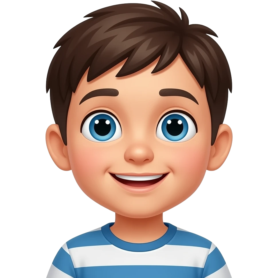 kid looking up emoji