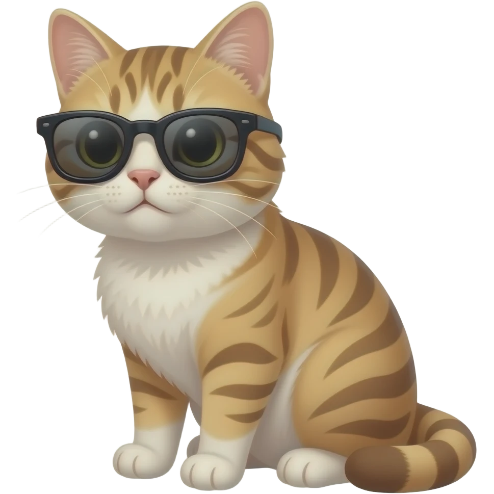 Cat wearing sunglasses emoji