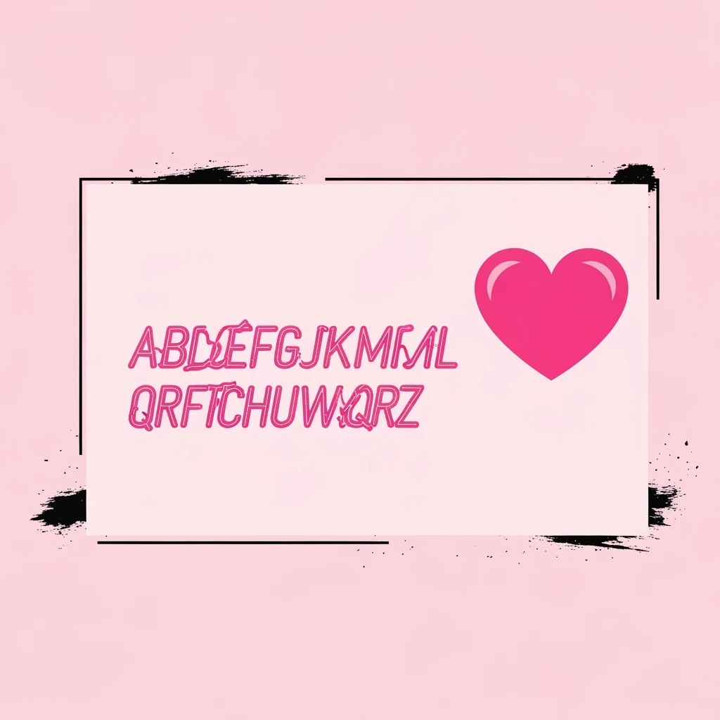 emo banner with a heart accent, cute, expressive, minimal emoji