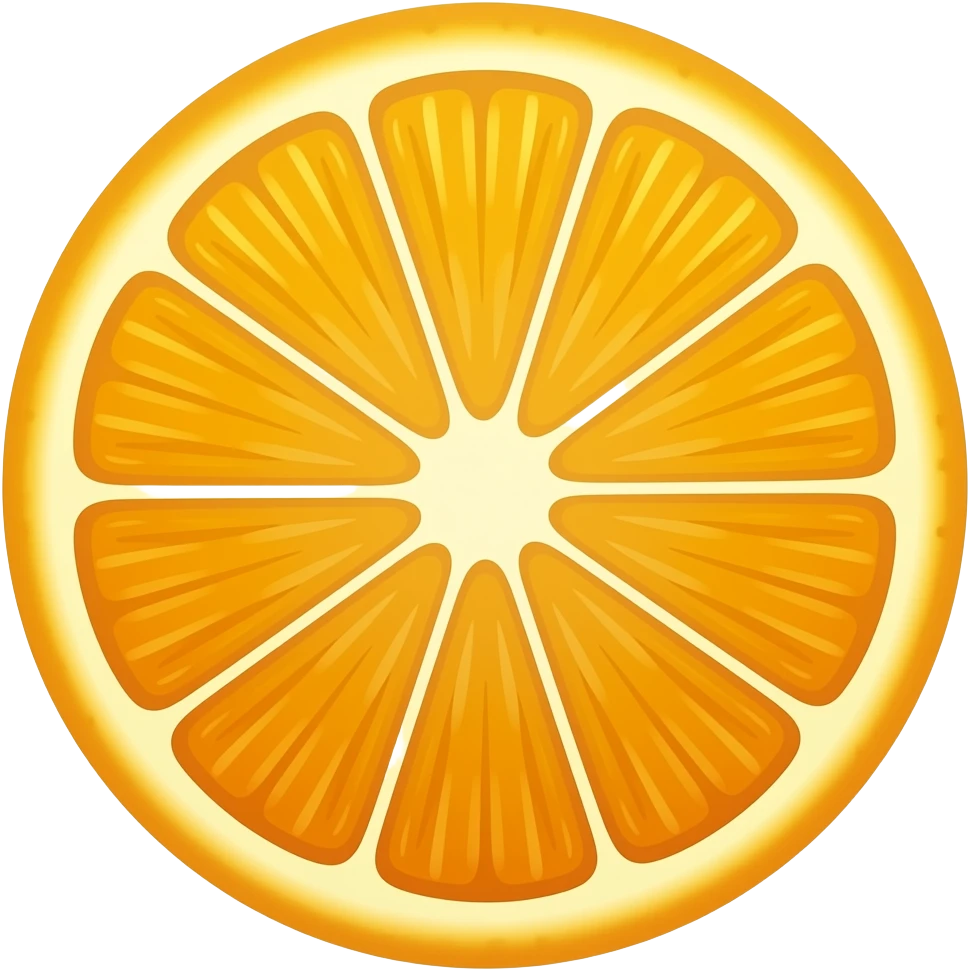 Orange slice emoji