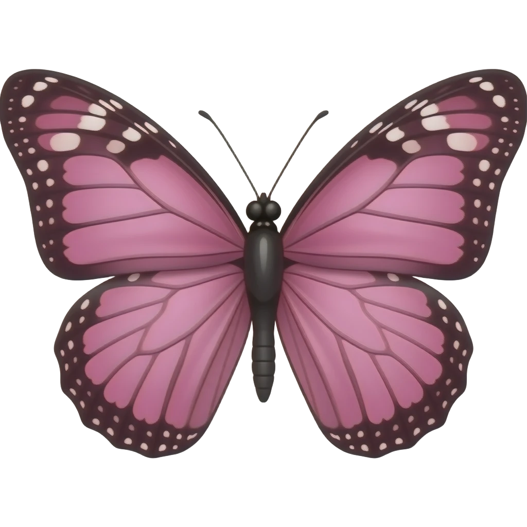 Borboleta rosa emoji