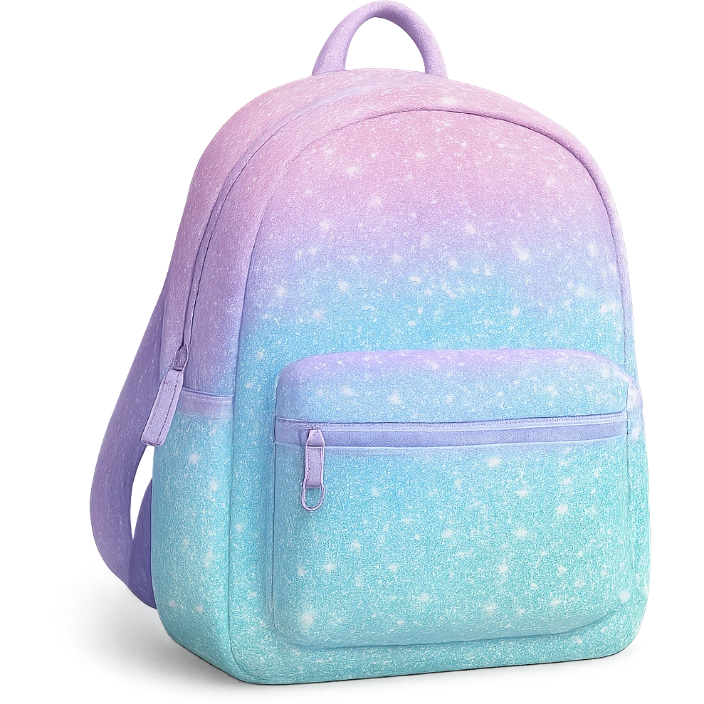 sparkly pastel backpack emoji