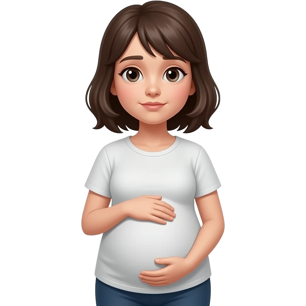 Starving and pregnant emoji