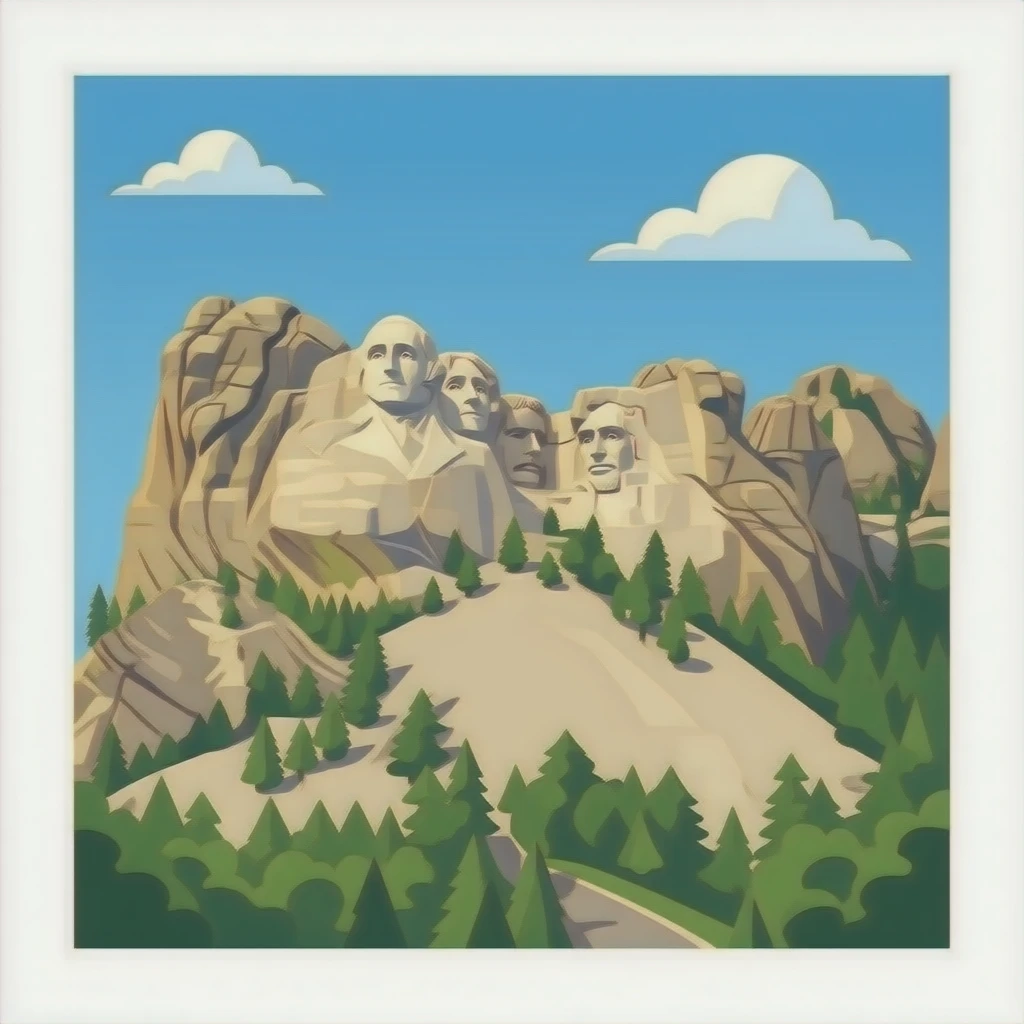 Mount rushmore national memorial emoji