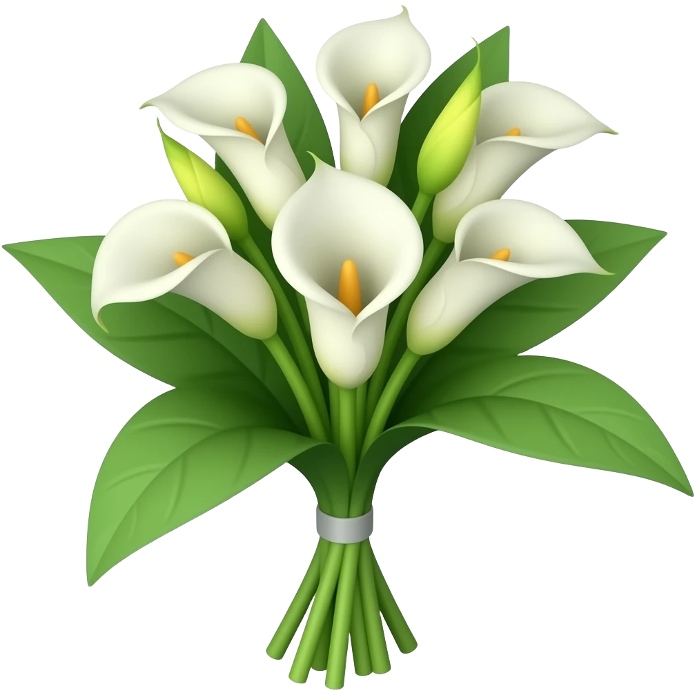 MAKE ME A BOUQUET OF CALLA LILIES emoji