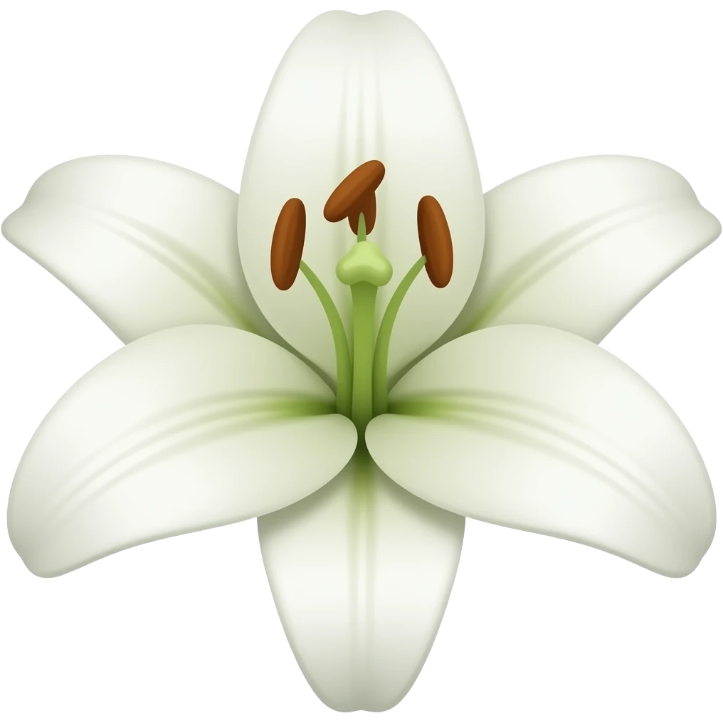 White lily emoji