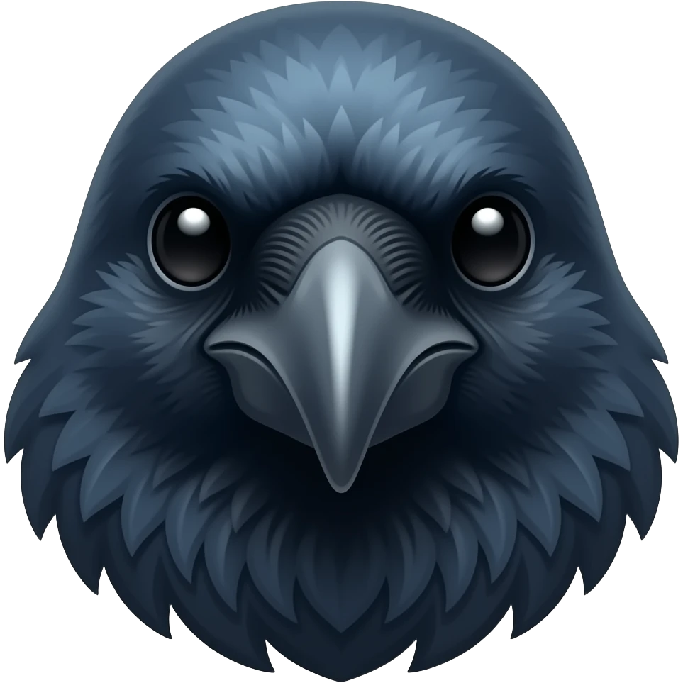 crow head emoji