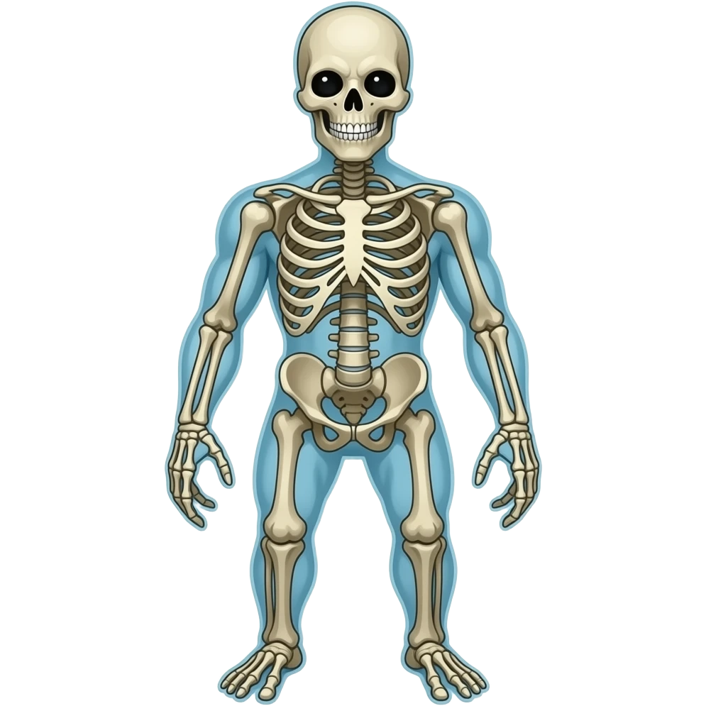 A skeletal xenomorphic monster alien emoji