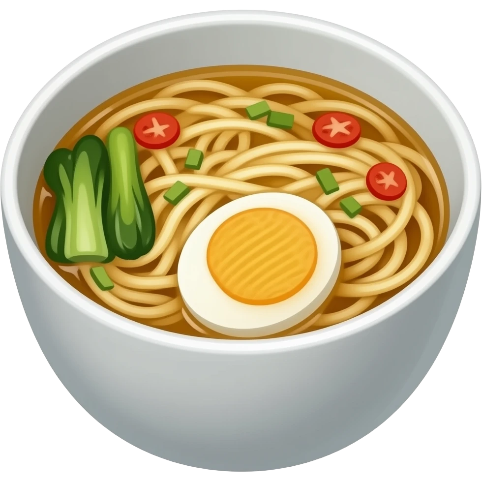 With noodles emoji