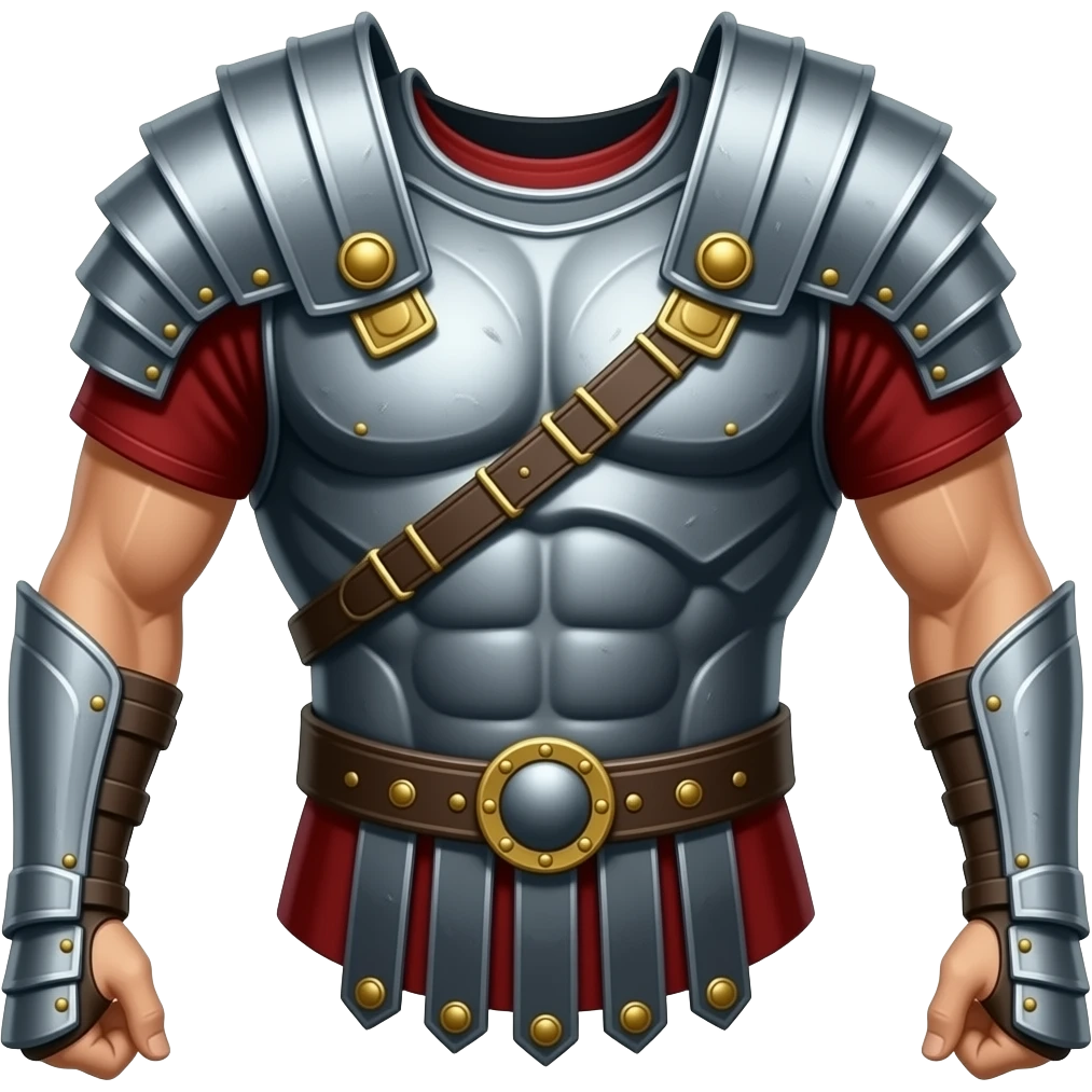 Maximus’s body armor in the movie gladiator emoji