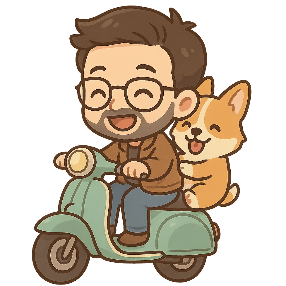Une créature née du Néant. On dit qu’il murmure dans le sommeil des héros.man and his pet dog riding a vespa emoji