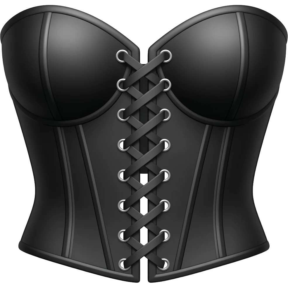 black corset emoji