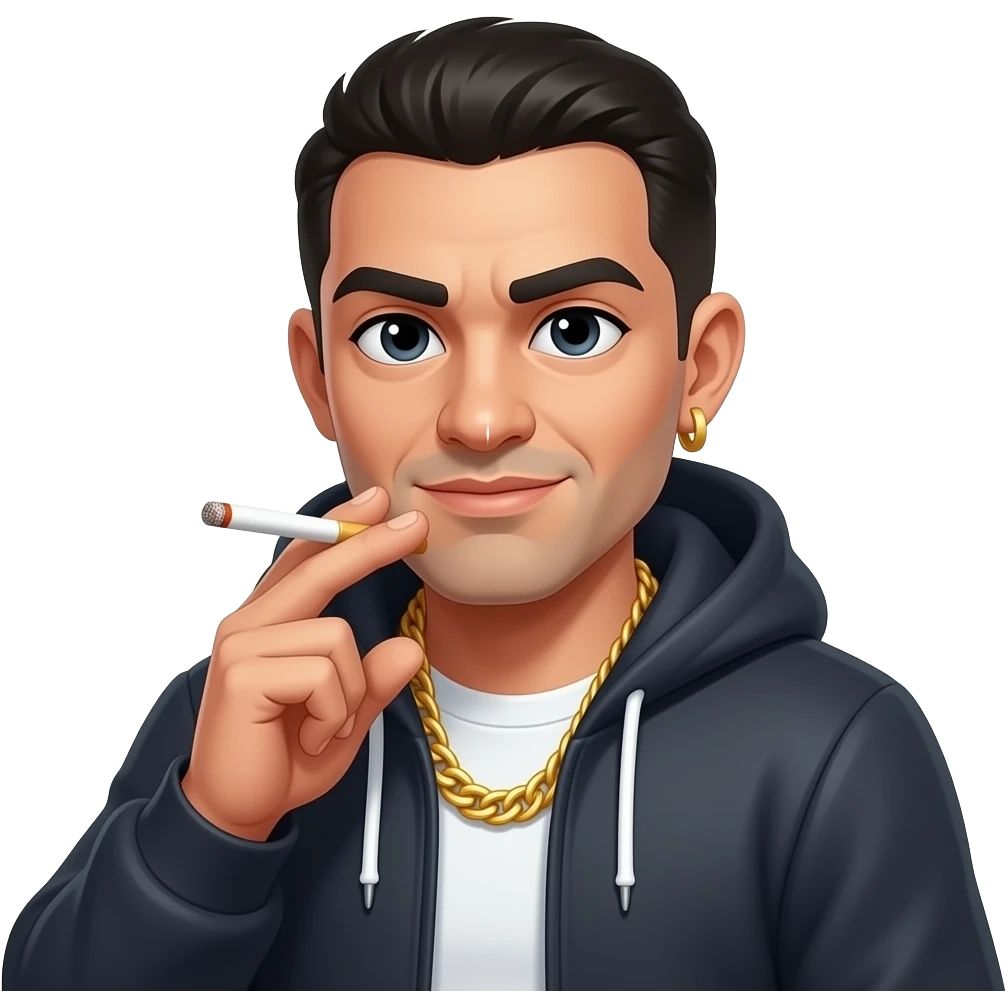 Thuglife hoodlife cartoon emoji
