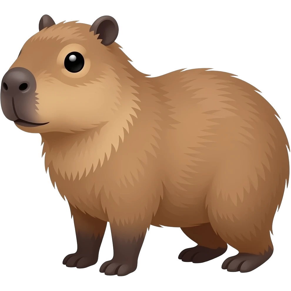 Make a capybara emoji. emoji